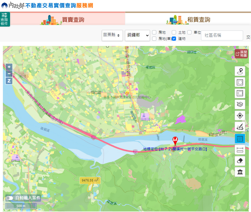 快速道路與土地示意圖