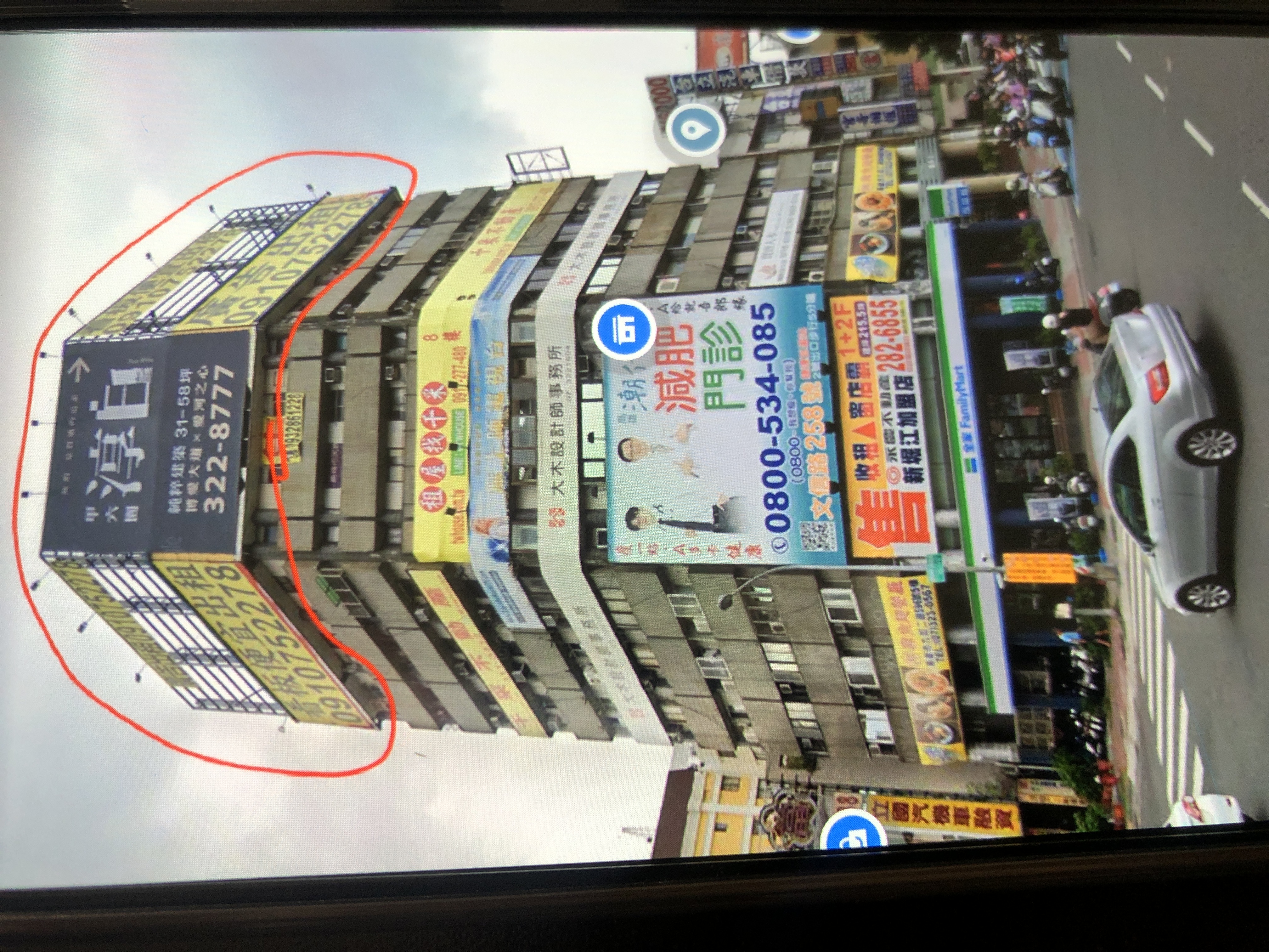 高市民族ㄧ路與九如二路口黃金三角窗大型廣告看板 高雄市三民區看板 看板王