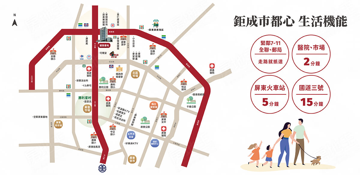 鉅成市都心-電梯透天 鉅成市都心-電梯透天